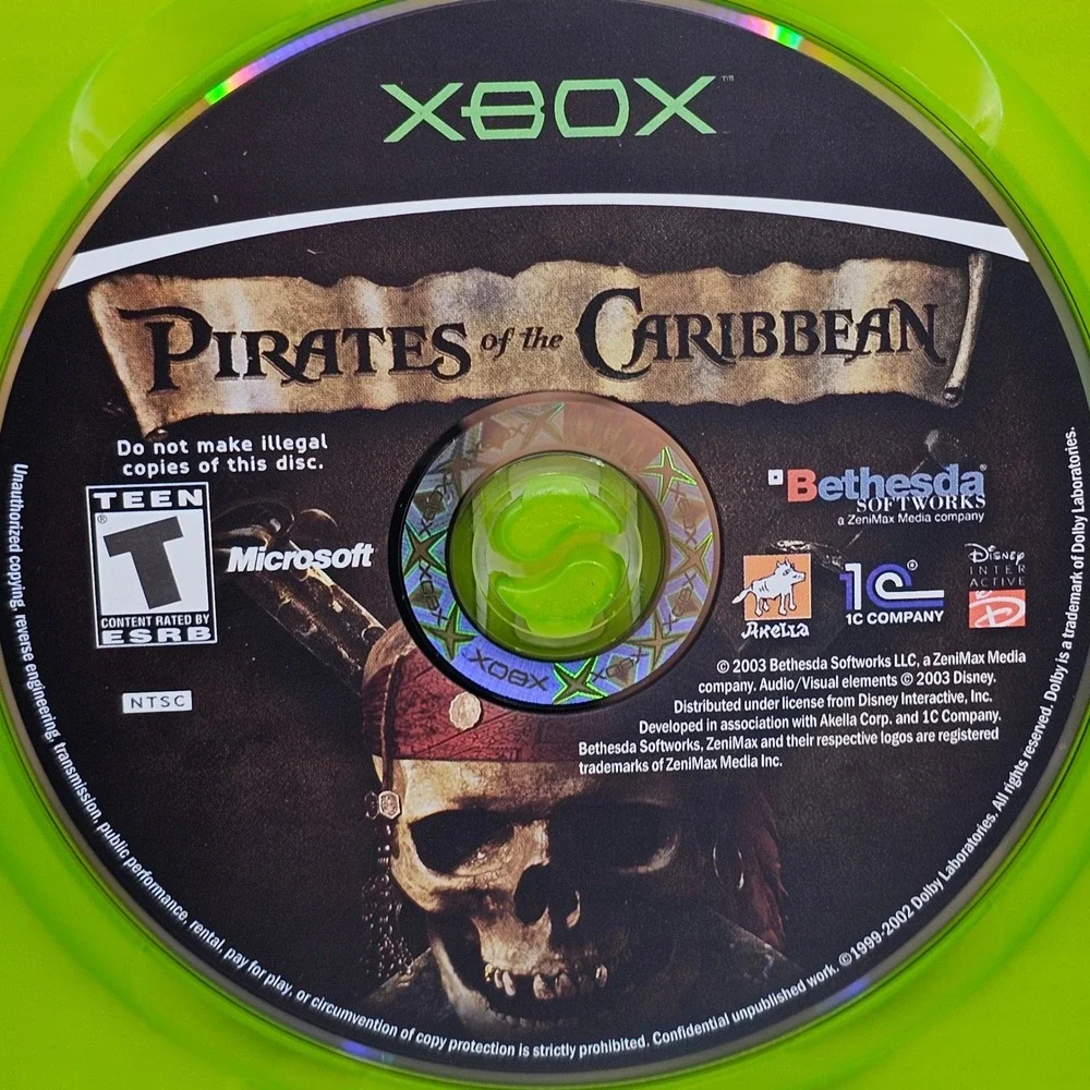 Pirates of the Caribbean Xbox 2003 Bethesda CIB Complete with Manual